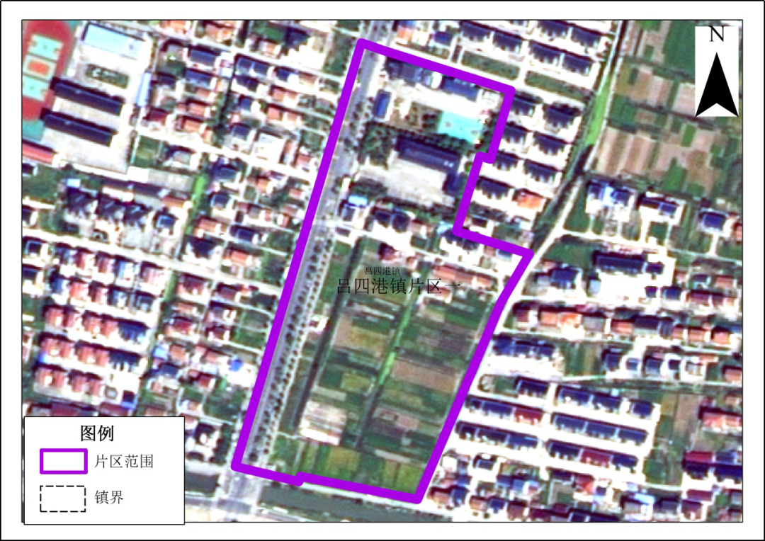 吕四港镇片区一与启东市国土空间规划近期实施方案衔接图(片区总面积